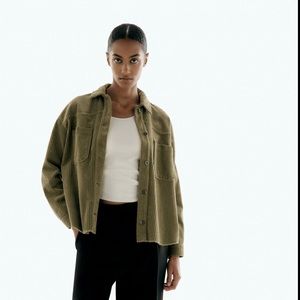 Zara corduroy shacket